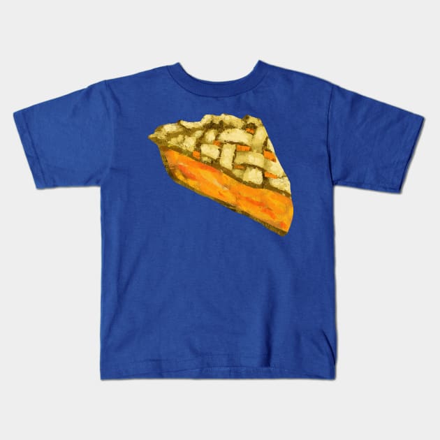 Peach Pie Kids T-Shirt by pastanaut